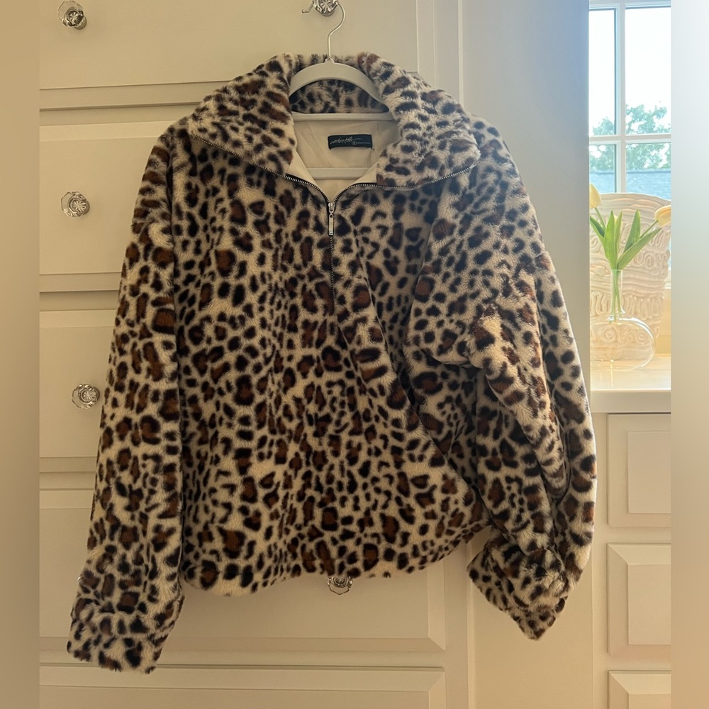 Cheetah Print Zip Up